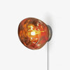 modern chrome lava plug in wall lamp