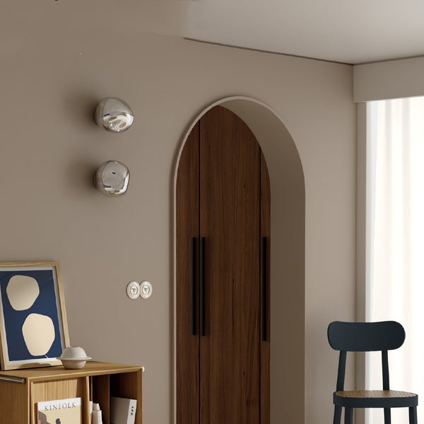 modern chrome lava plug in wall lamp