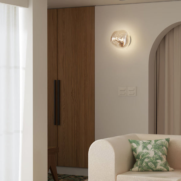 modern chrome lava plug in wall lamp