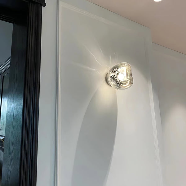 modern chrome lava plug in wall lamp