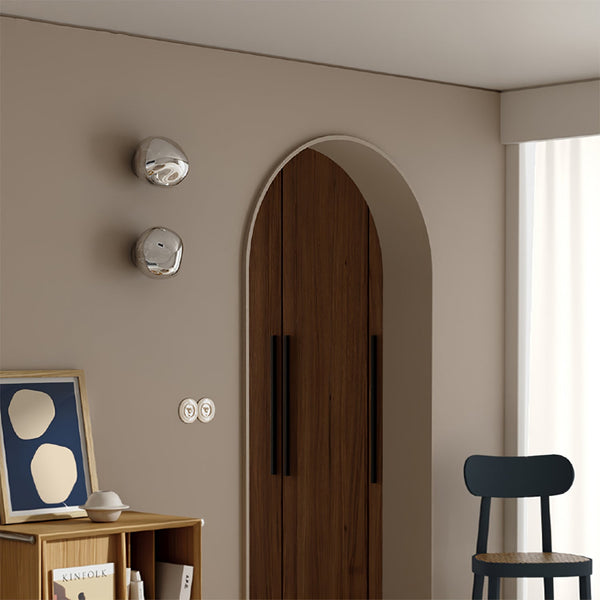modern chrome lava plug in wall lamp