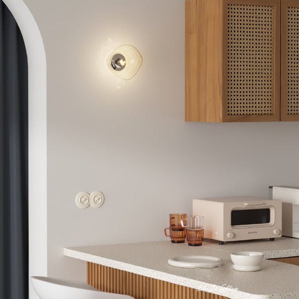 modern chrome lava plug in wall lamp