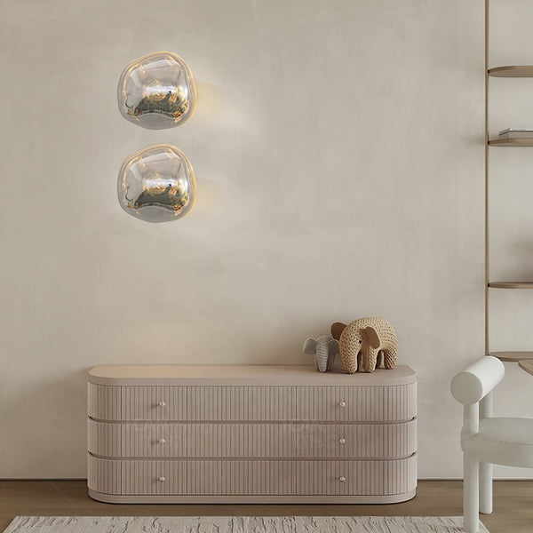 modern chrome lava plug in wall lamp