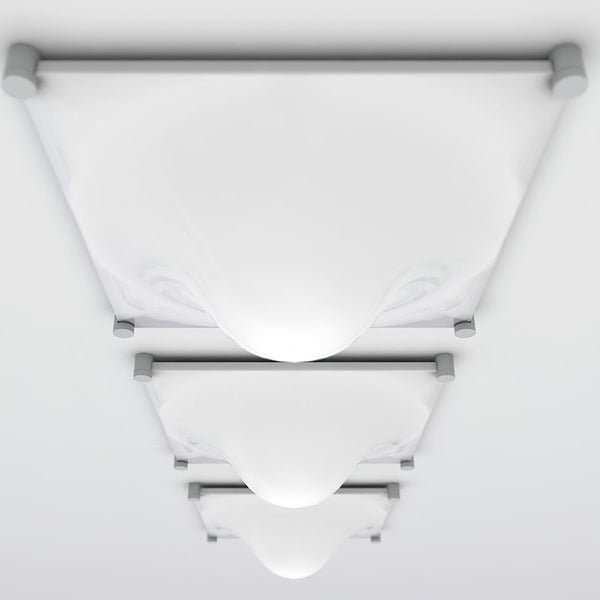 modern chrome white acrylic bubble flush mount ceiling light