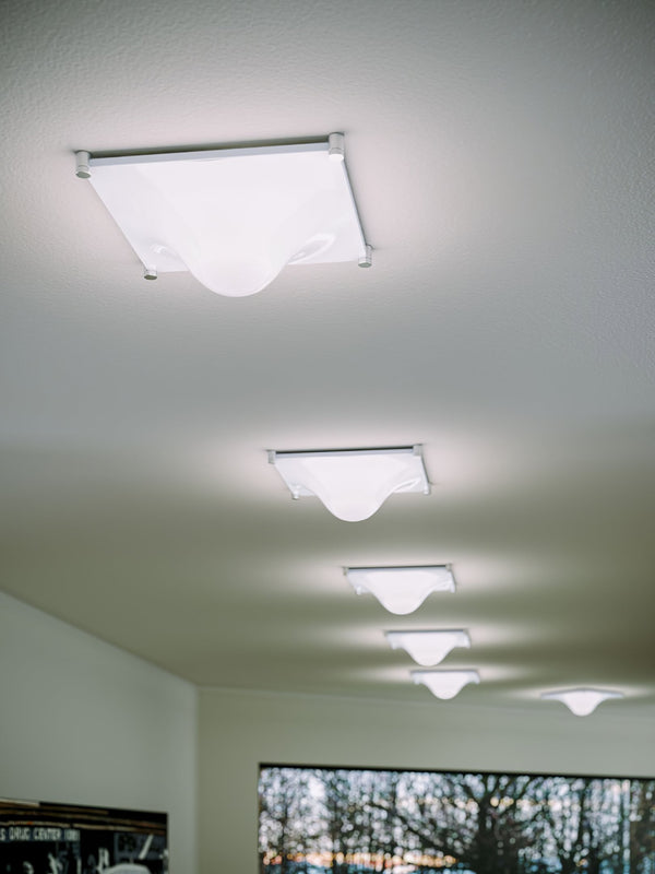 modern chrome white acrylic bubble flush mount ceiling light