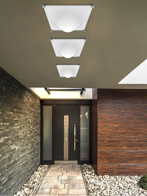 modern chrome white acrylic bubble flush mount ceiling light