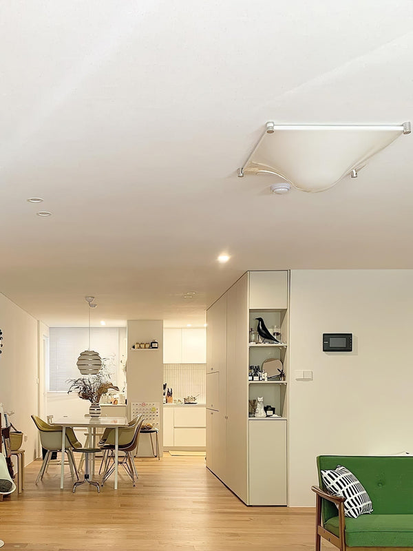 modern chrome white acrylic bubble flush mount ceiling light