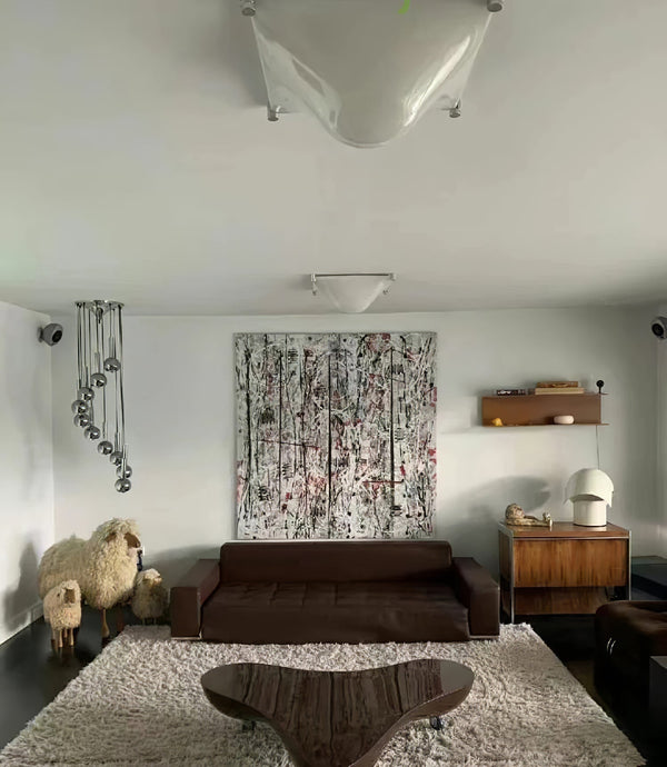modern chrome white acrylic bubble flush mount ceiling light