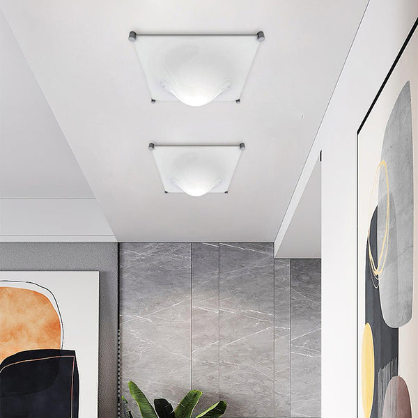 modern chrome white acrylic bubble flush mount ceiling light