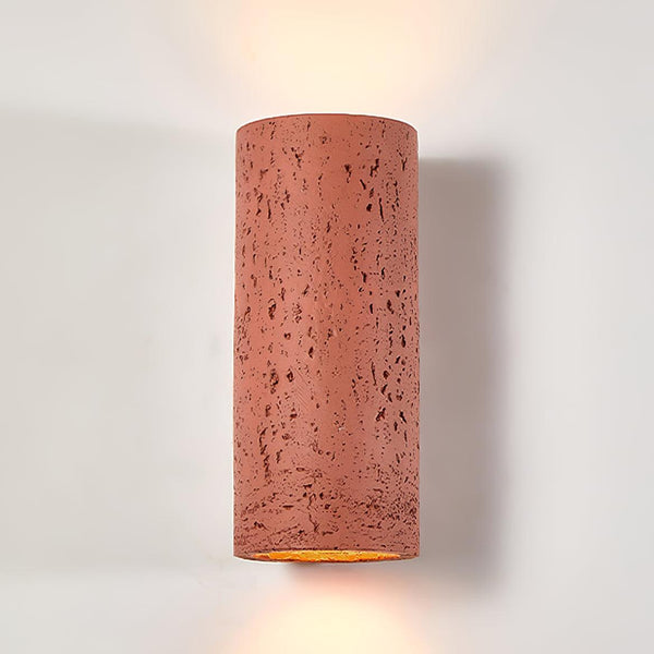 modern composite cylinder wall sconce