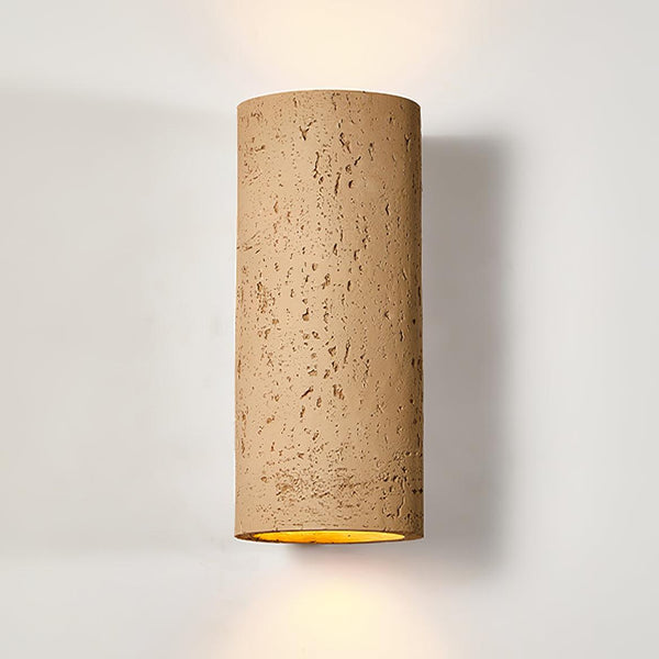 modern composite cylinder wall sconce