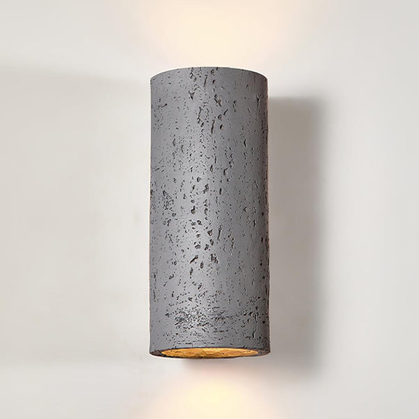 modern composite cylinder wall sconce