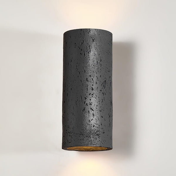 modern composite cylinder wall sconce