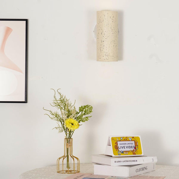 modern composite cylinder wall sconce