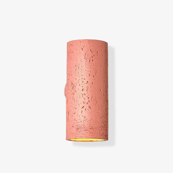 modern composite cylinder wall sconce