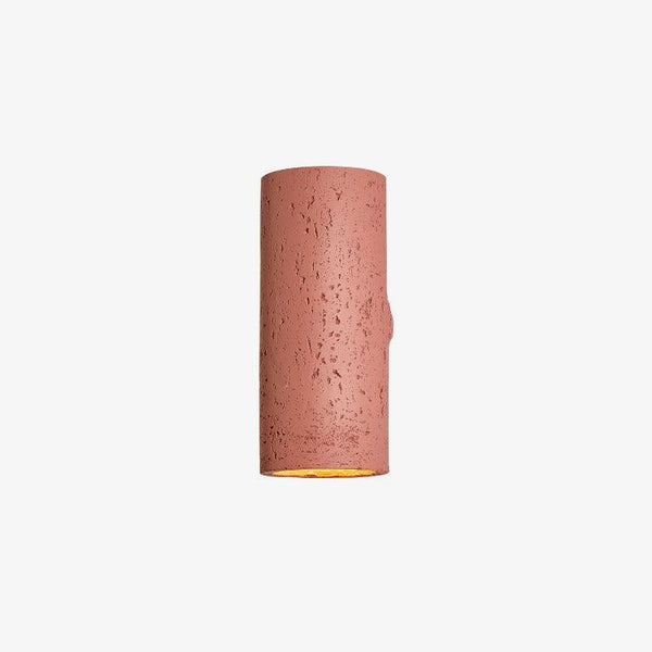 modern composite cylinder wall sconce