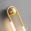 modern copper acrylic led wall lamp