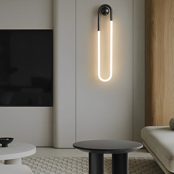 modern copper acrylic led wall lamp