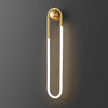 modern copper acrylic led wall lamp