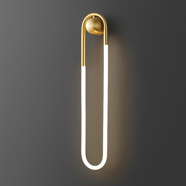 modern copper acrylic led wall lamp