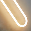 modern copper acrylic led wall lamp