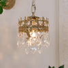 modern copper crystal crown wall sconce