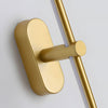 modern copper cylindrical led vanity light