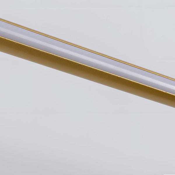 modern copper cylindrical led vanity light