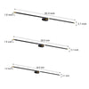 modern copper cylindrical led vanity light