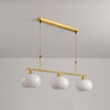 modern copper glass branch chandelier
