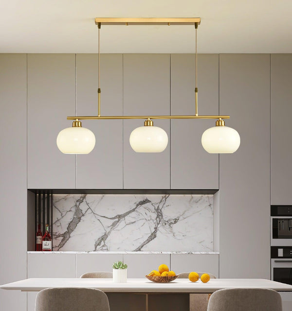 modern copper glass branch chandelier