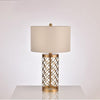 modern copper openwork metal table lamp