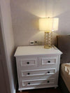 modern copper openwork metal table lamp