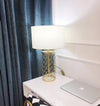 modern copper openwork metal table lamp