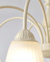 modern cream glass flower chandelier