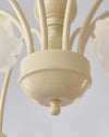 modern cream glass flower chandelier