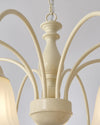 modern cream glass flower chandelier