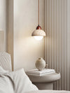 modern cream travertine stone pendant light