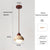 modern cream travertine stone pendant light