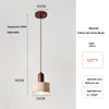 modern cream travertine stone pendant light