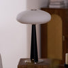 modern fluted glass led table lamp