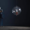 modern gold acrylic cosmic disc pendant lamp