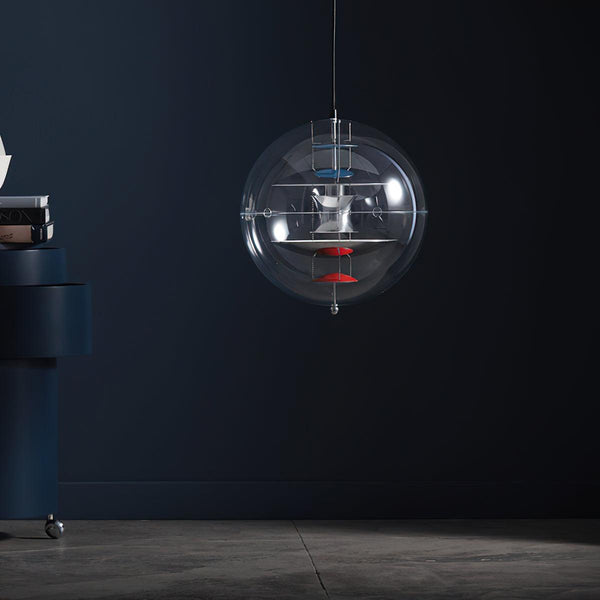 modern gold acrylic cosmic disc pendant lamp