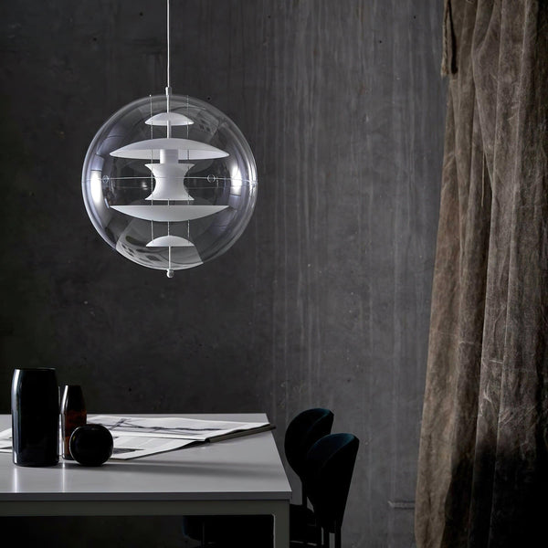 modern gold acrylic cosmic disc pendant lamp