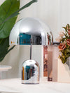 modern gold acrylic dome table lamp