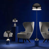 modern gold acrylic dome table lamp