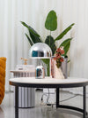 modern gold acrylic dome table lamp