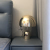 modern gold acrylic dome table lamp