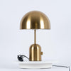 modern gold acrylic dome table lamp