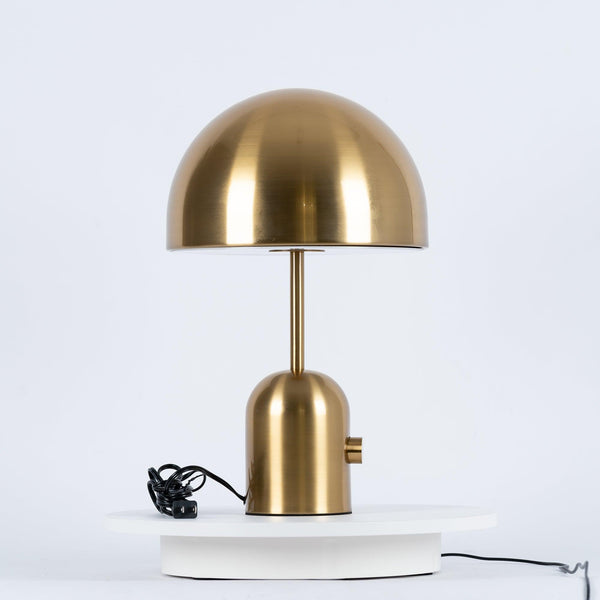 modern gold acrylic dome table lamp